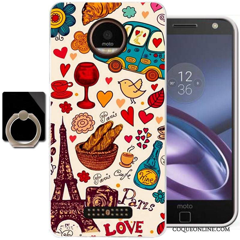 Moto Z Protection Coque Étui Tout Compris Téléphone Portable Silicone Peinture