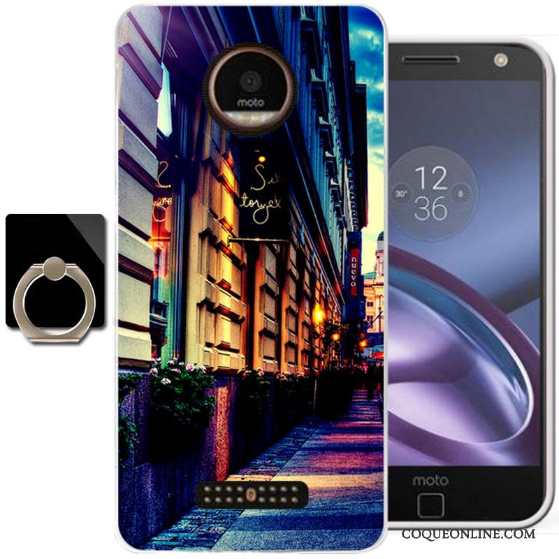 Moto Z Protection Coque Étui Tout Compris Téléphone Portable Silicone Peinture