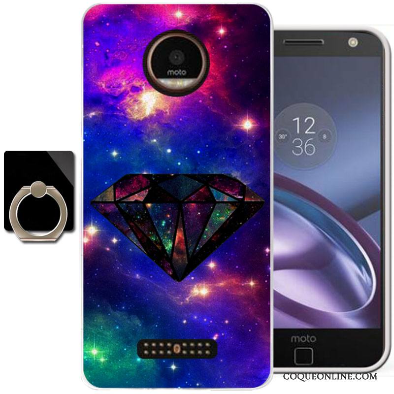 Moto Z Protection Coque Étui Tout Compris Téléphone Portable Silicone Peinture