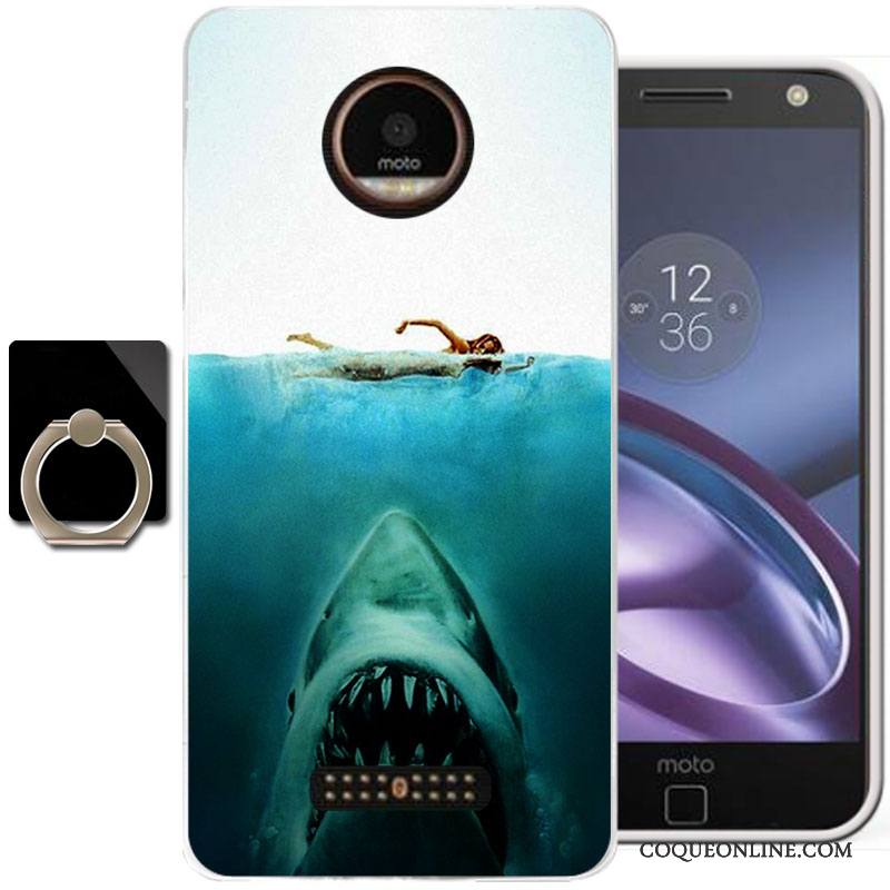 Moto Z Protection Coque Étui Tout Compris Téléphone Portable Silicone Peinture