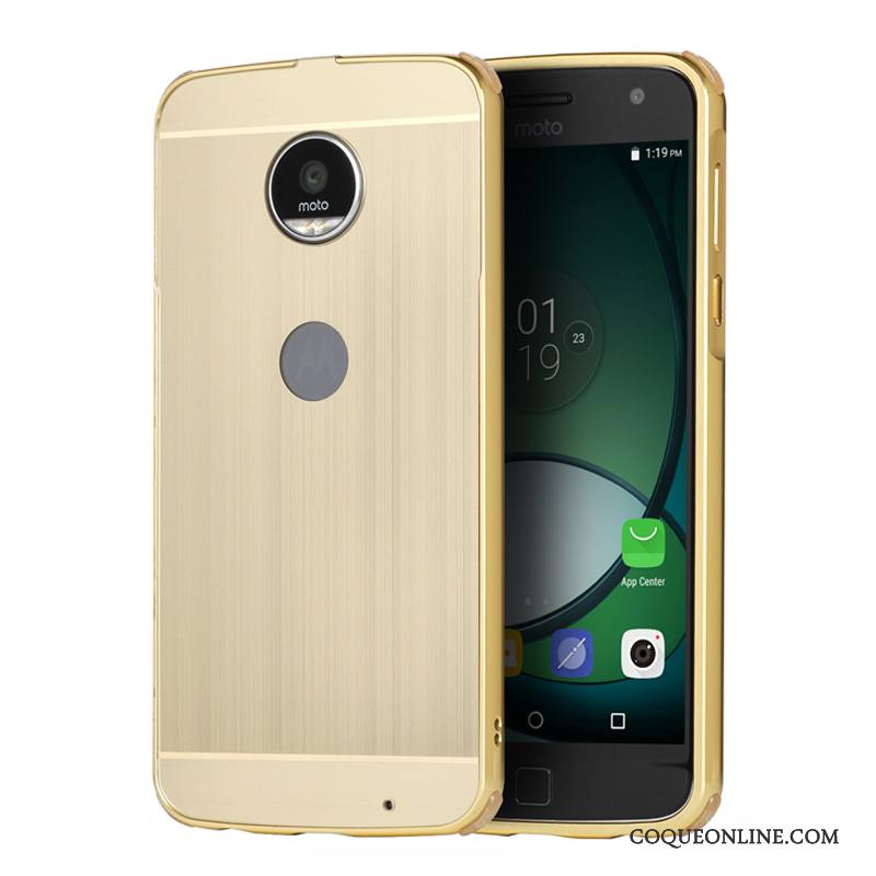 Moto Z Étui Protection Border Téléphone Portable Coque De Téléphone Incassable Métal