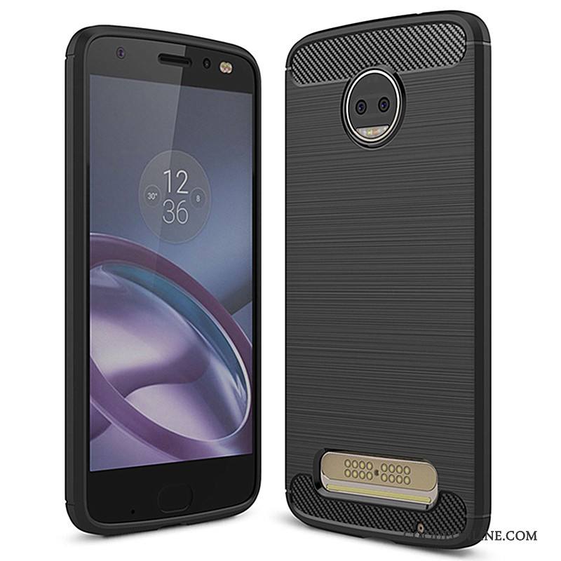 Moto Z2 Force Edition Coque De Téléphone Rouge Silicone Fluide Doux Étui Protection