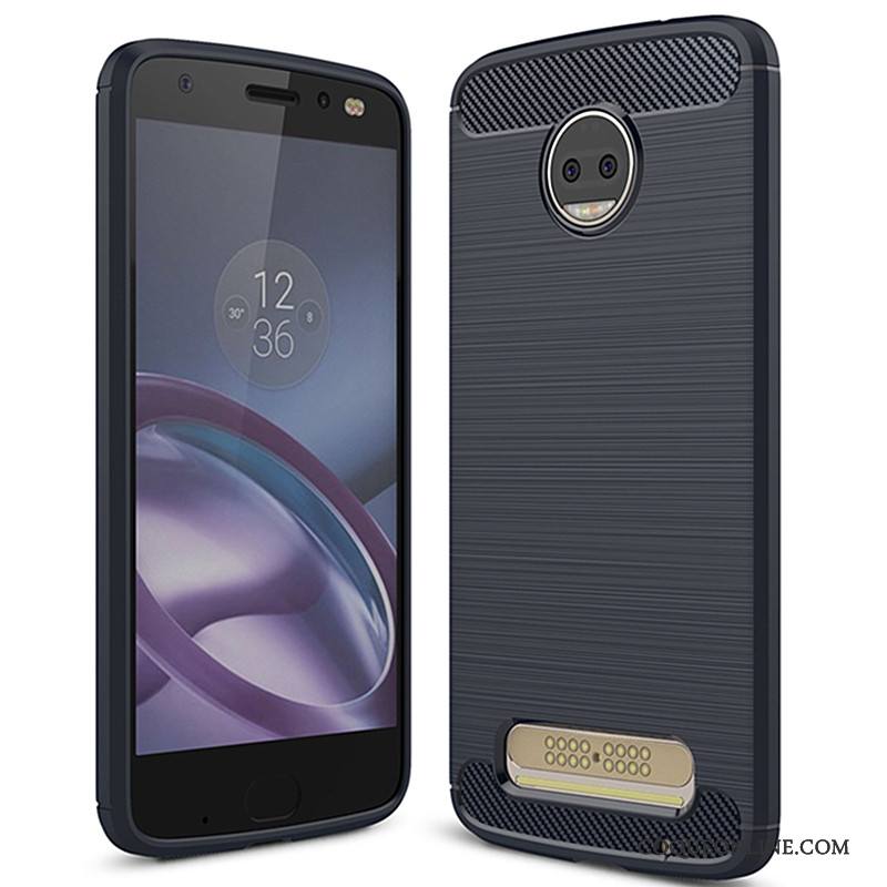 Moto Z2 Force Edition Coque De Téléphone Rouge Silicone Fluide Doux Étui Protection