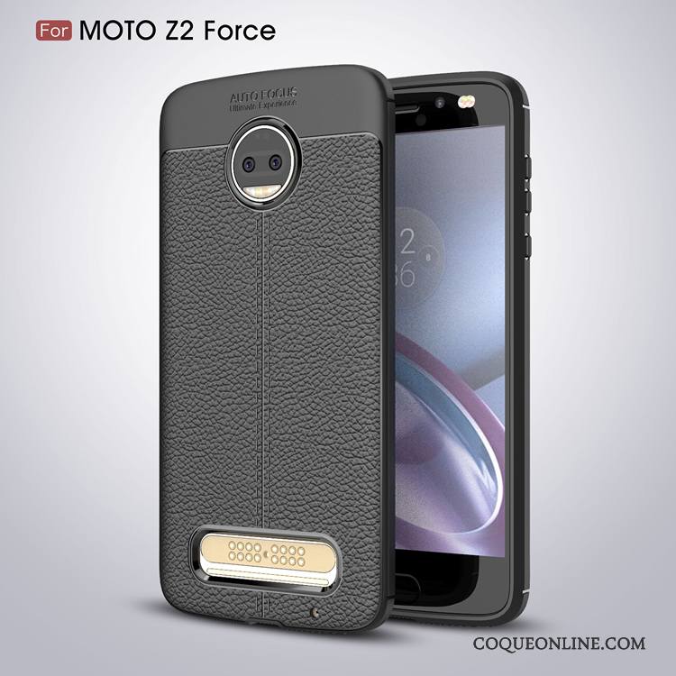 Moto Z2 Force Edition Coque Tout Compris Étui De Téléphone Rouge Incassable Silicone
