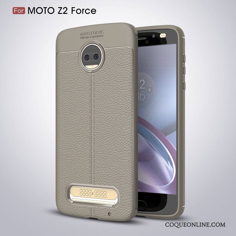 Moto Z2 Force Edition Coque Tout Compris Étui De Téléphone Rouge Incassable Silicone