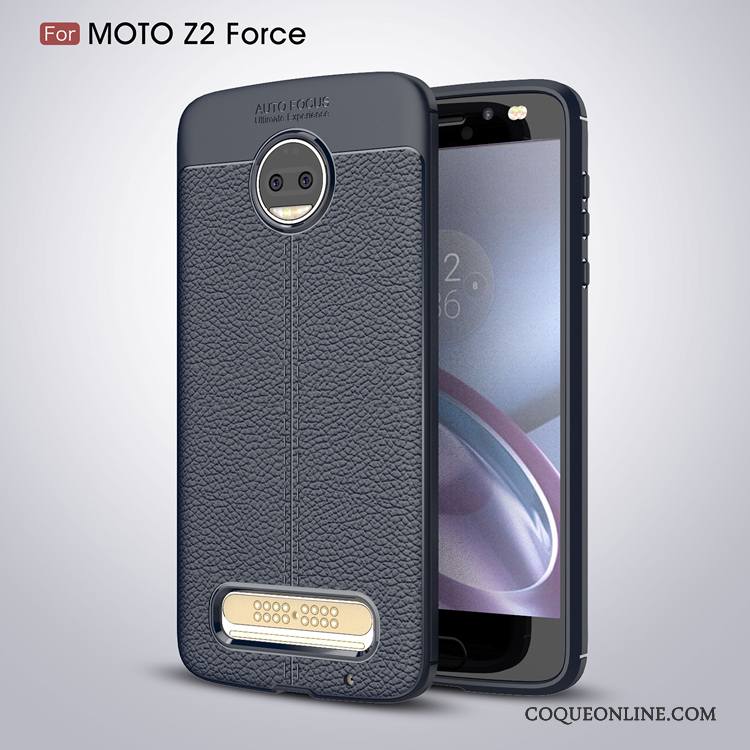 Moto Z2 Force Edition Coque Tout Compris Étui De Téléphone Rouge Incassable Silicone