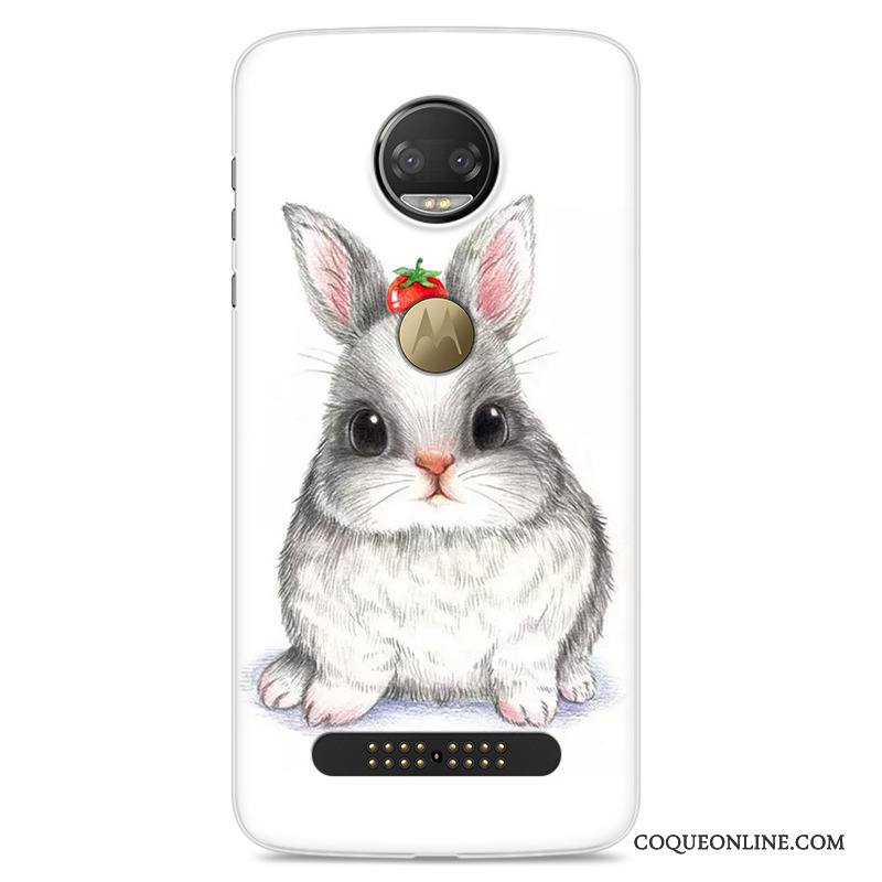 Moto Z2 Force Edition Protection Fluide Doux Coque De Téléphone Étui Blanc Créatif Personnalité