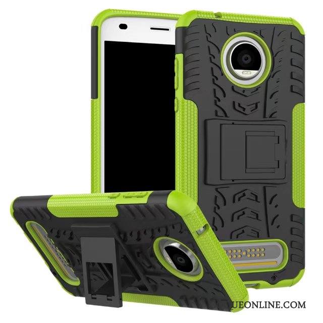 Moto Z2 Play Coque De Téléphone Orange Incassable Étui Modèle Fleurie Protection Support