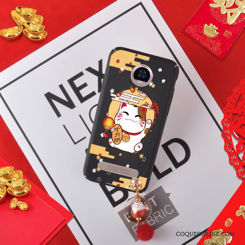 Moto Z2 Play Coque Difficile Nouveau Rouge Richesse Chat De Téléphone