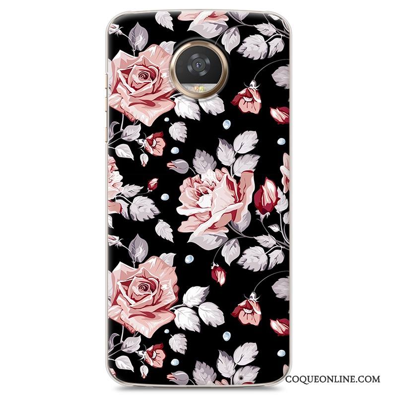 Moto Z2 Play Coque Peinture Gris Tendance De Téléphone Difficile Étui