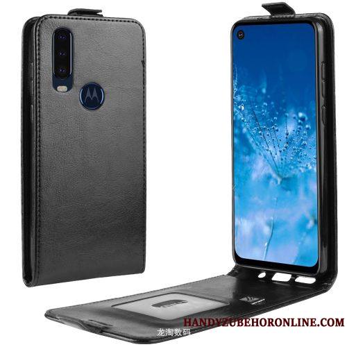 Motorola One Action Coque Protection Étui Business Simple Housse Portefeuille Étui En Cuir