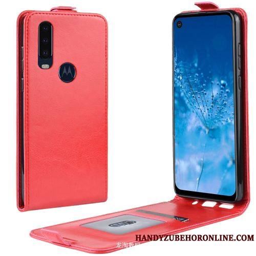 Motorola One Action Coque Protection Étui Business Simple Housse Portefeuille Étui En Cuir