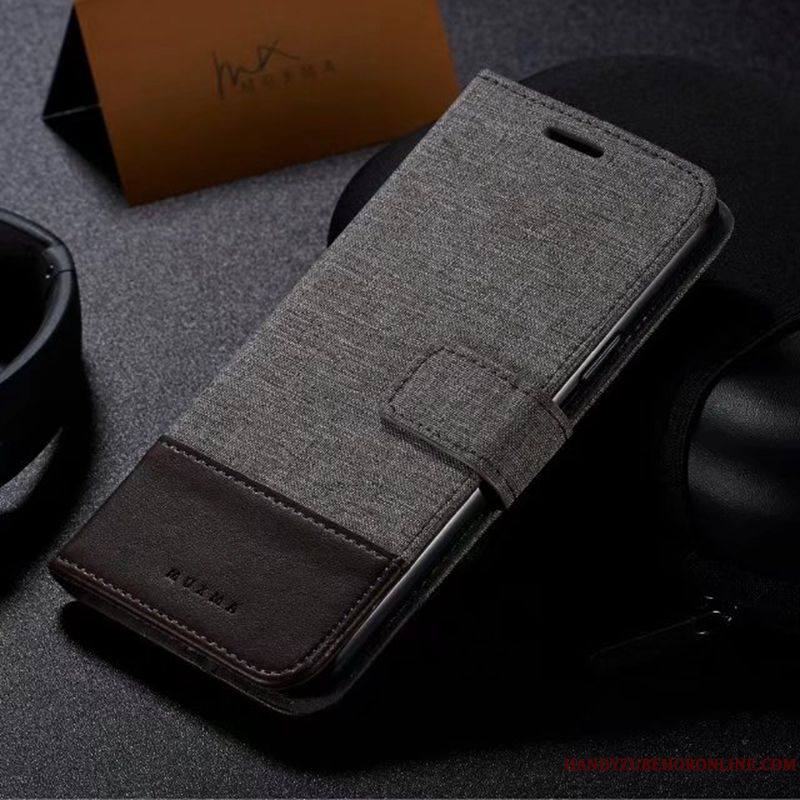 Motorola One Action Noir Coque De Téléphone Incassable Housse Cuir