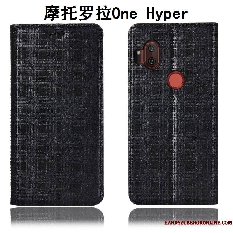 Motorola One Hyper Protection Étui Housse Étui En Cuir Velours Incassable Coque De Téléphone