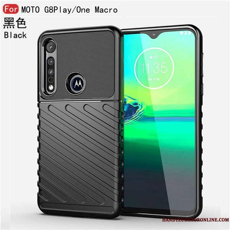 Motorola One Macro Coque Silicone Incassable Fluide Doux De Téléphone Protection Tout Compris