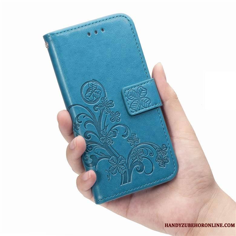 Motorola One Macro Incassable Protection Coque De Téléphone Fluide Doux Bleu Étui En Cuir Silicone