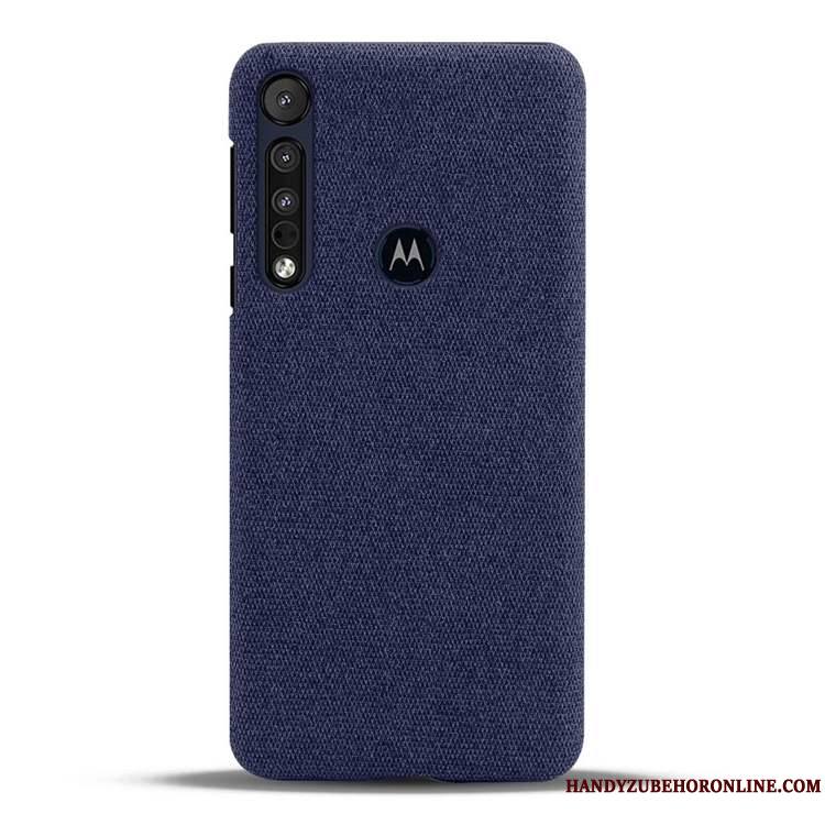 Motorola One Macro Protection Étui Coque De Téléphone Légères Bleu