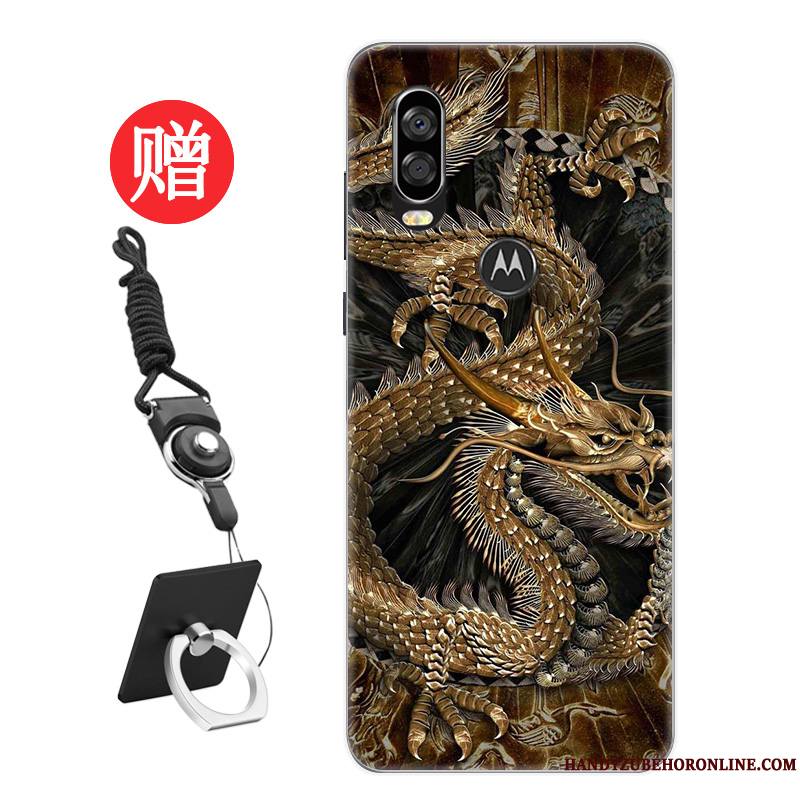 Motorola One Vision Coque Amoureux Membrane Rat Frais Étui Tendance Nouveau