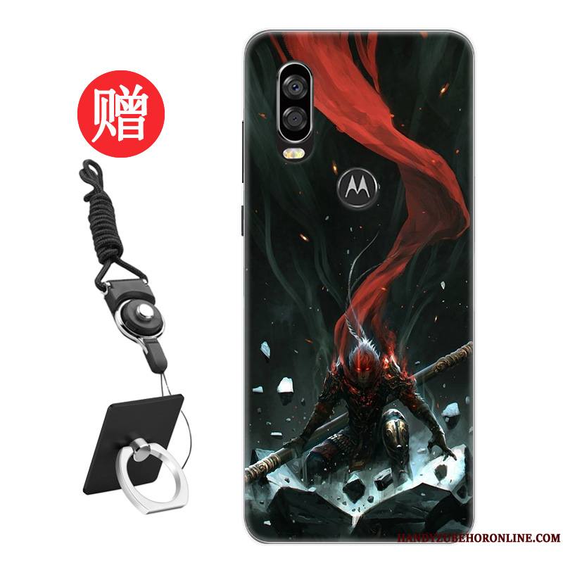 Motorola One Vision Coque Amoureux Membrane Rat Frais Étui Tendance Nouveau