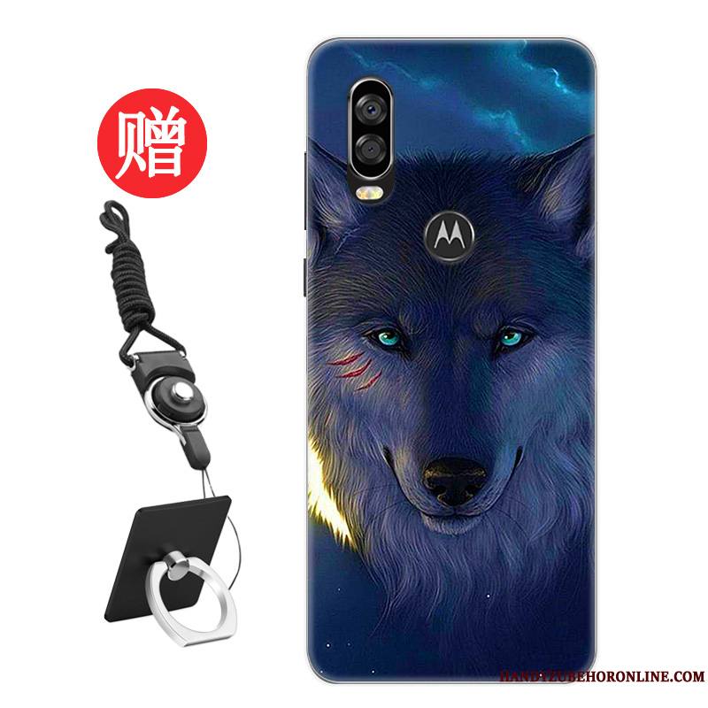 Motorola One Vision Coque Amoureux Membrane Rat Frais Étui Tendance Nouveau