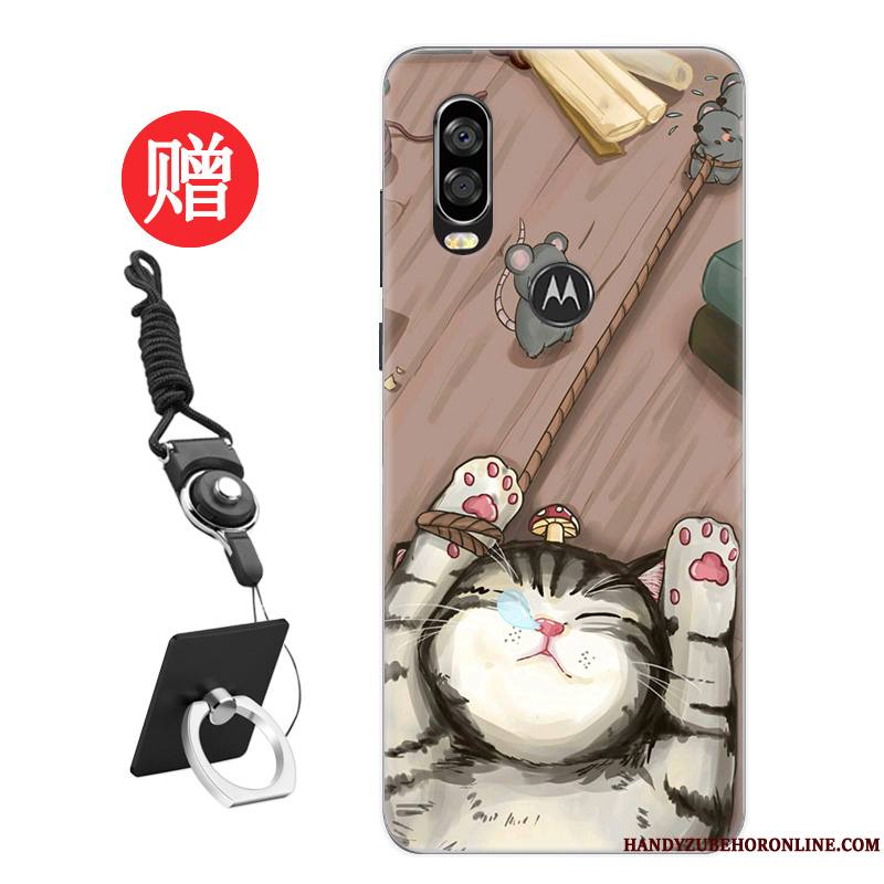 Motorola One Vision Coque Amoureux Membrane Rat Frais Étui Tendance Nouveau