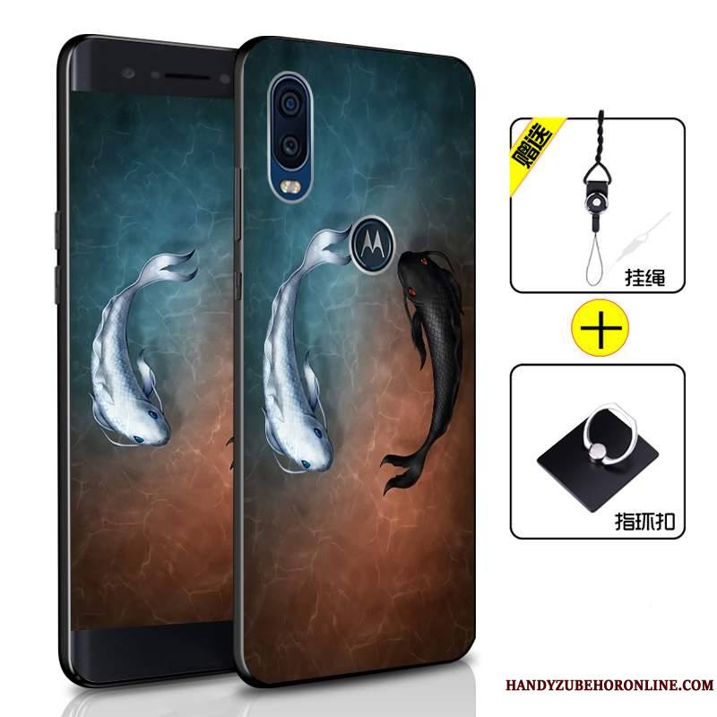 Motorola One Vision Fluide Doux Protection Étui Incassable Tout Compris Silicone Coque De Téléphone