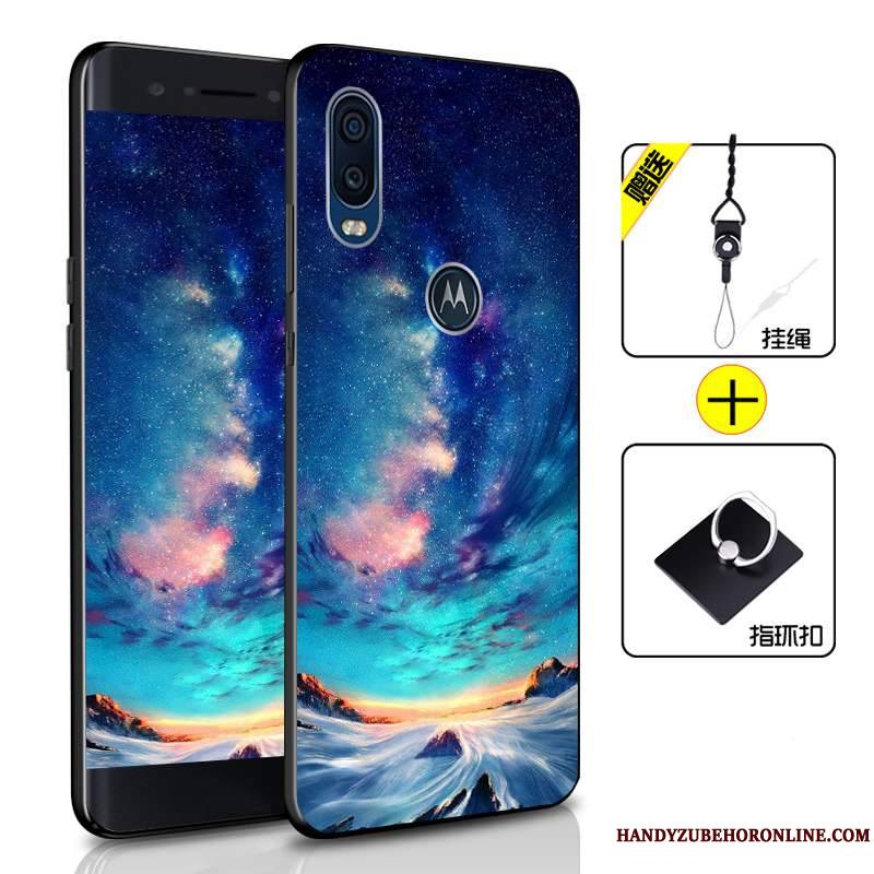 Motorola One Vision Fluide Doux Protection Étui Incassable Tout Compris Silicone Coque De Téléphone