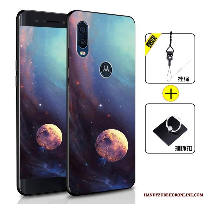 Motorola One Vision Fluide Doux Protection Étui Incassable Tout Compris Silicone Coque De Téléphone