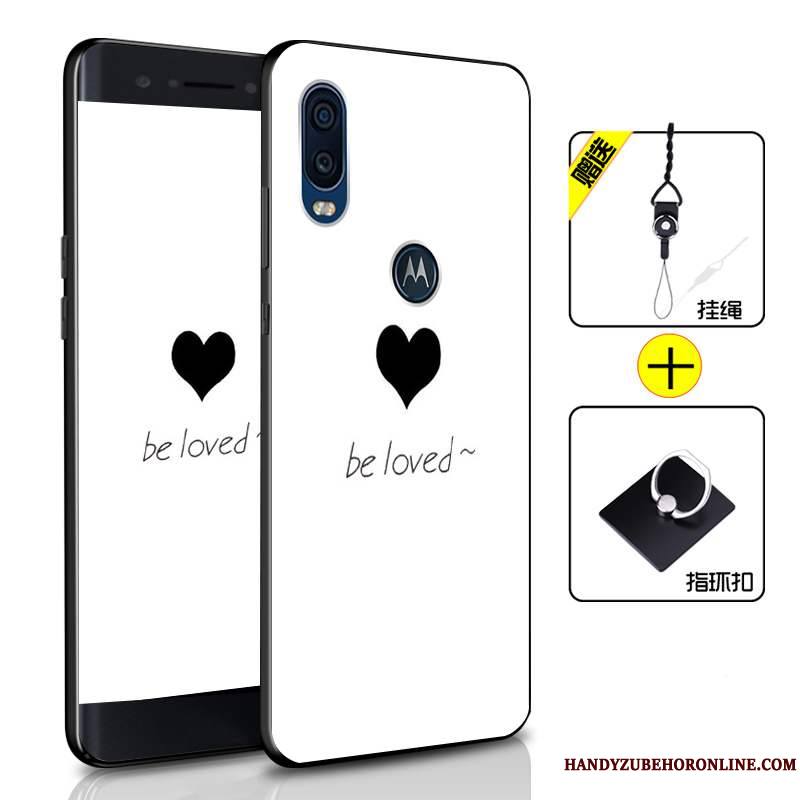 Motorola One Vision Fluide Doux Protection Étui Incassable Tout Compris Silicone Coque De Téléphone