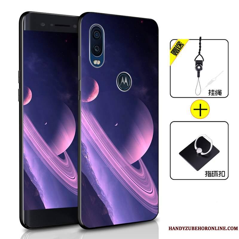 Motorola One Vision Fluide Doux Protection Étui Incassable Tout Compris Silicone Coque De Téléphone