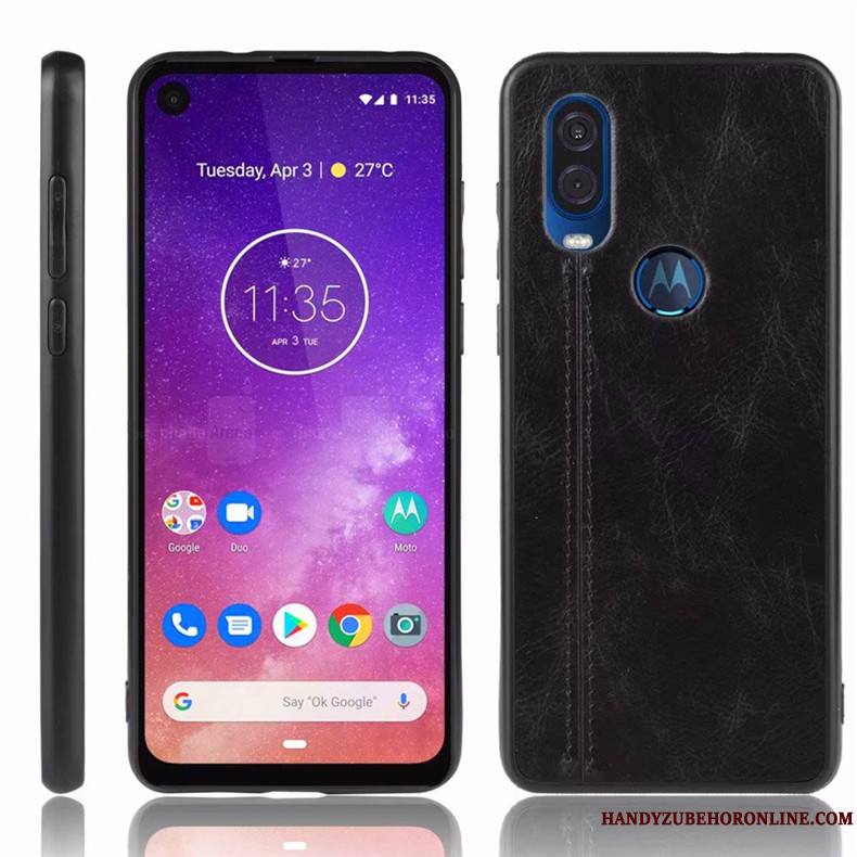 Motorola One Vision Protection Tout Compris Étui Incassable Bleu Coque De Téléphone