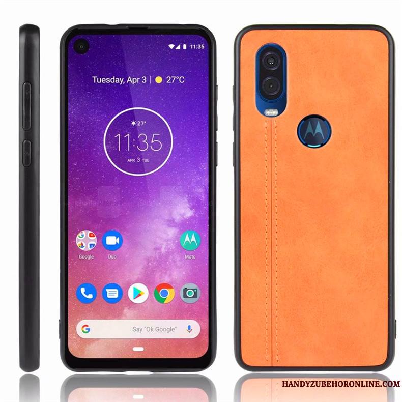 Motorola One Vision Protection Tout Compris Étui Incassable Bleu Coque De Téléphone