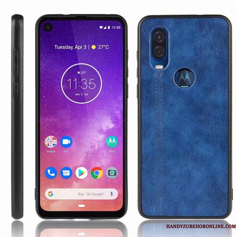 Motorola One Vision Protection Tout Compris Étui Incassable Bleu Coque De Téléphone