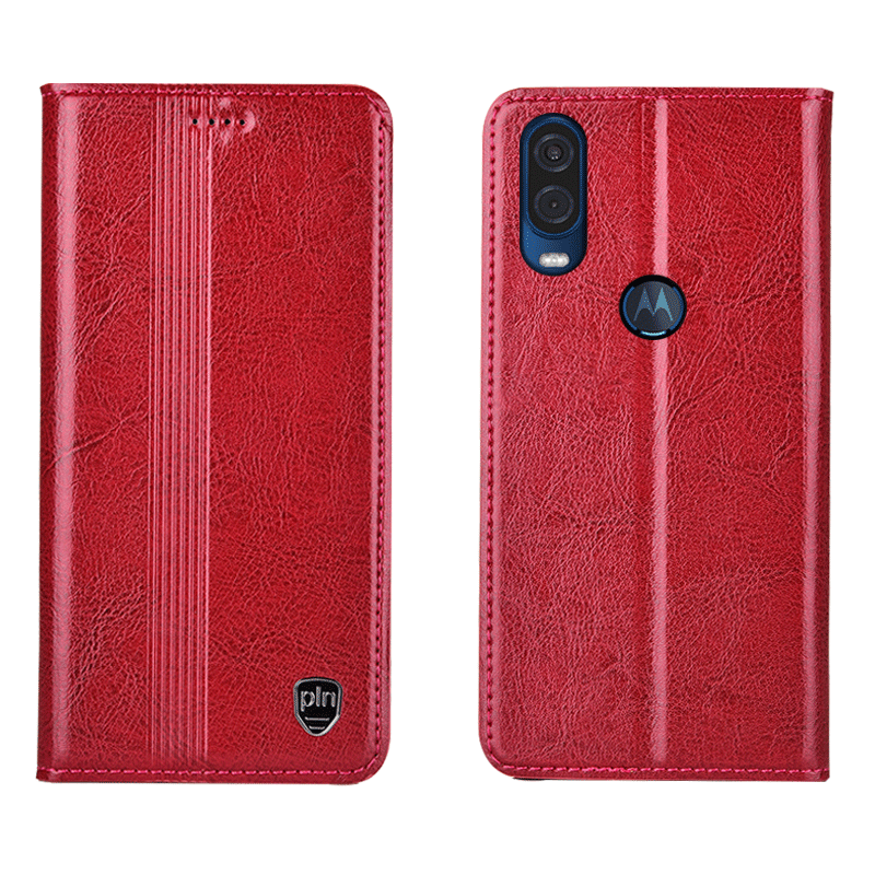 Motorola One Vision Rouge Étui Coque De Téléphone Incassable Protection Tout Compris