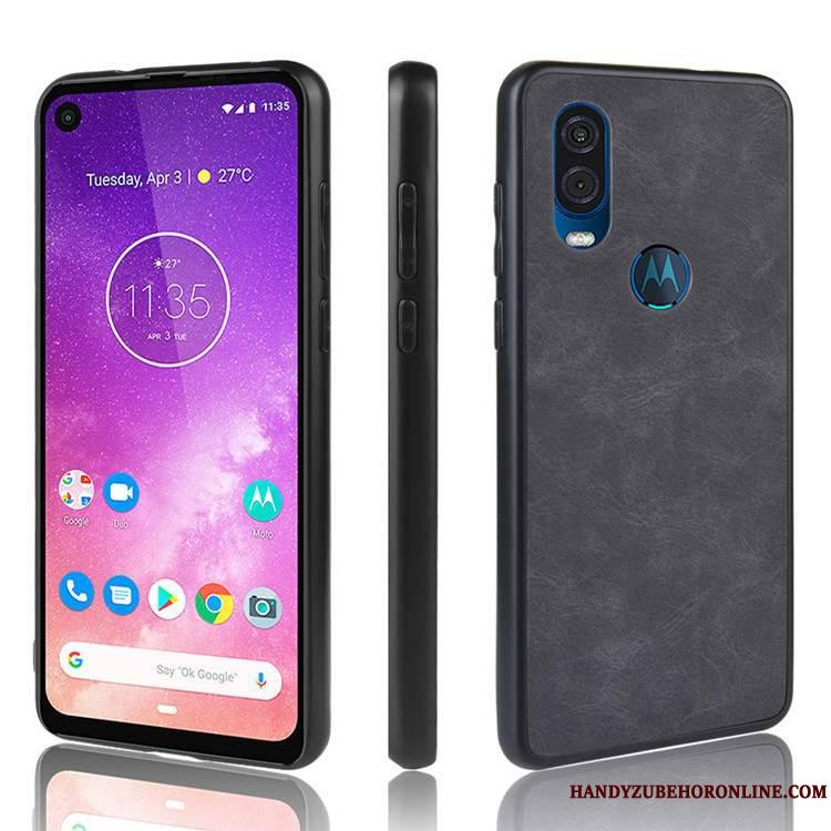 Motorola One Vision Étui Protection Incassable Noir Coque De Téléphone