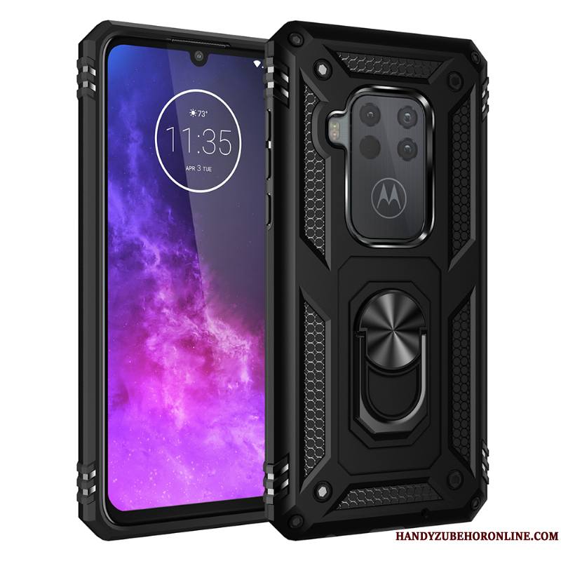 Motorola One Zoom Support Coque Incassable Rouge À Bord Tout Compris De Téléphone