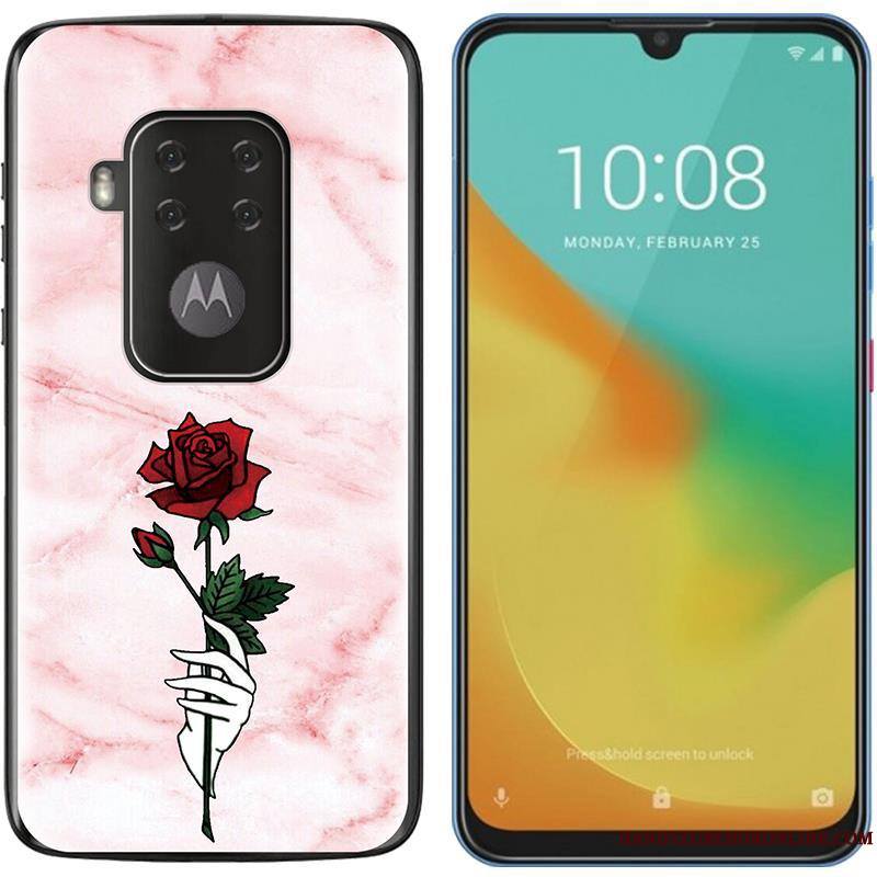 Motorola One Zoom Tendance Fluide Doux Chaud Coque De Téléphone Violet Nouveau Peinture