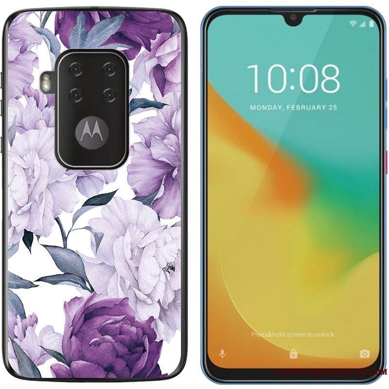 Motorola One Zoom Tendance Fluide Doux Chaud Coque De Téléphone Violet Nouveau Peinture