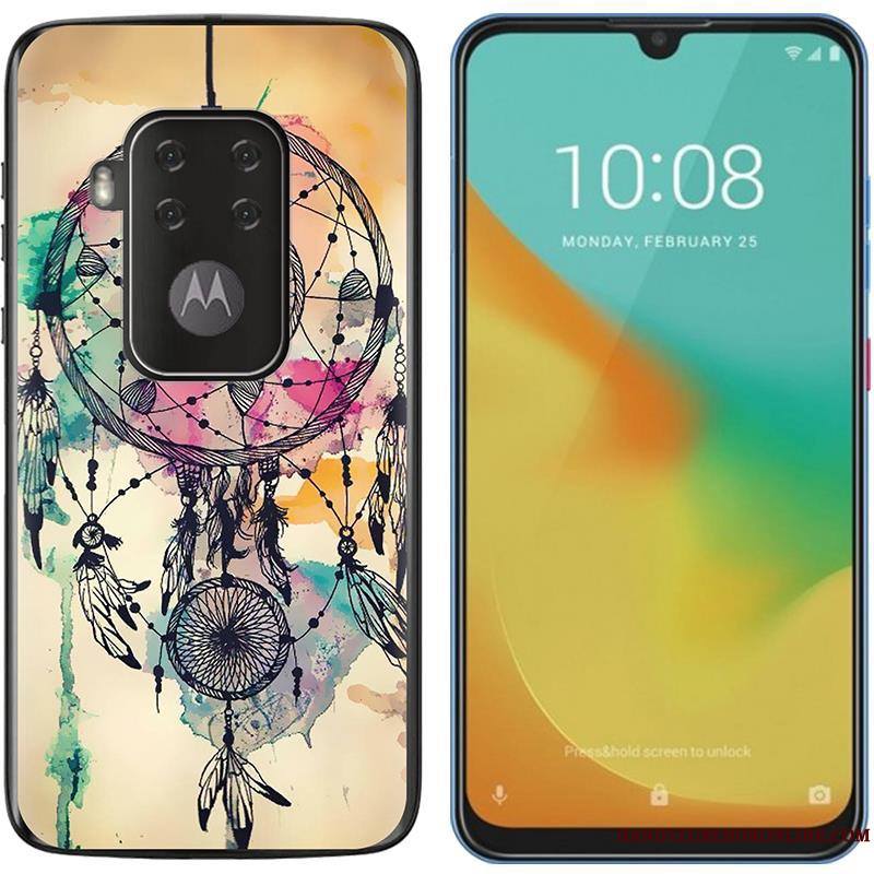 Motorola One Zoom Tendance Fluide Doux Chaud Coque De Téléphone Violet Nouveau Peinture