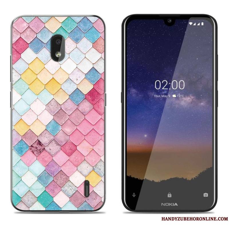 Nokia 2.2 Coque Transparent Peinture Étui De Téléphone Fluide Doux Incassable