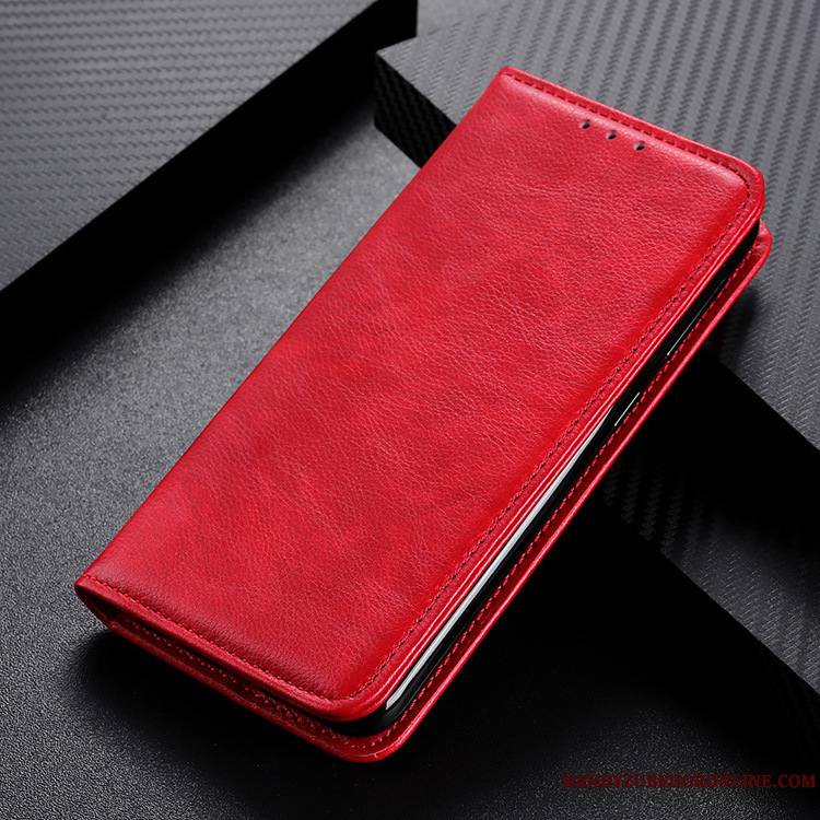 Nokia 2.3 Modèle Fleurie Étui Litchi Rouge Magnétisme Coque De Téléphone Téléphone Portable