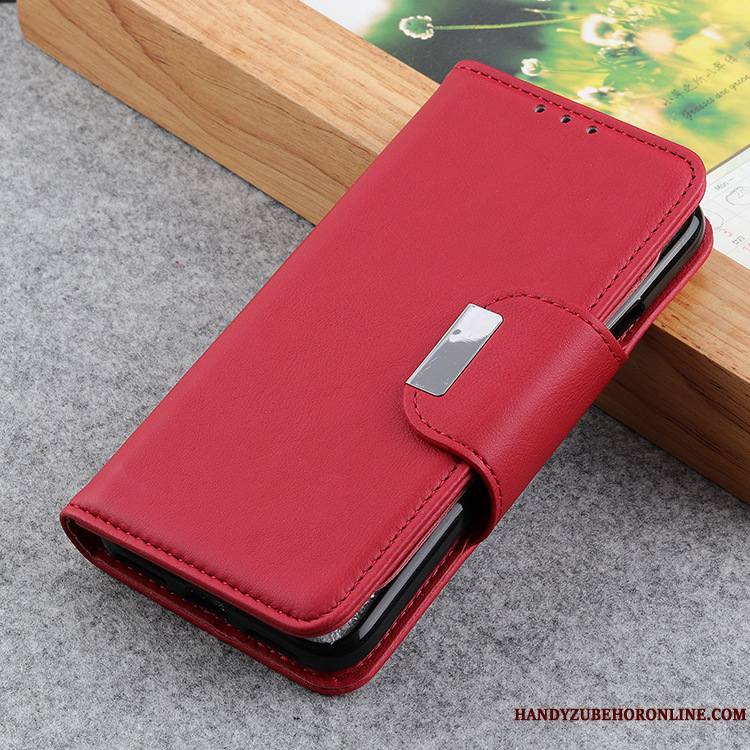 Nokia 2.3 Téléphone Portable Modèle Fleurie Étui Peau De Mouton Rouge Coque De Téléphone