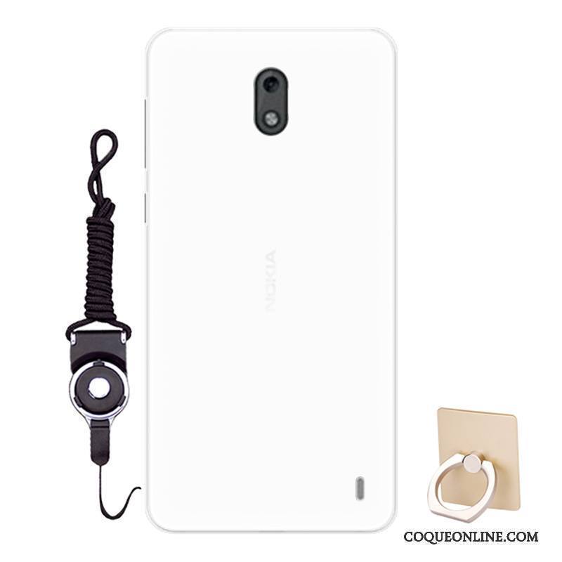 Nokia 2 Coque Personnalité Tendance Strass De Téléphone Blanc Ornements Suspendus