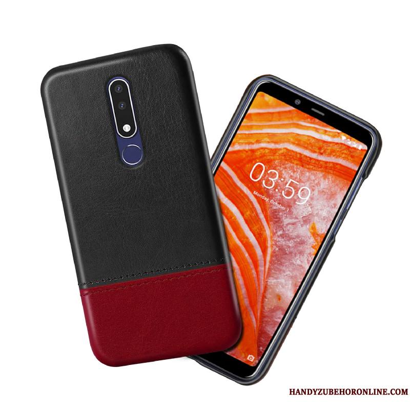 Nokia 3.1 Plus Cuir Incassable Noir Étui Nouveau Coque De Téléphone Protection