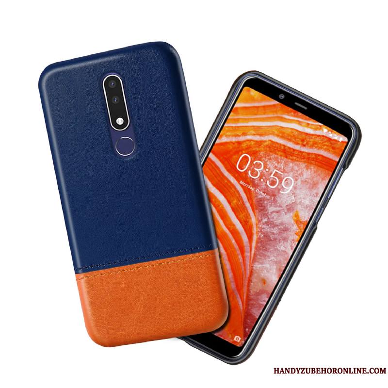 Nokia 3.1 Plus Cuir Incassable Noir Étui Nouveau Coque De Téléphone Protection