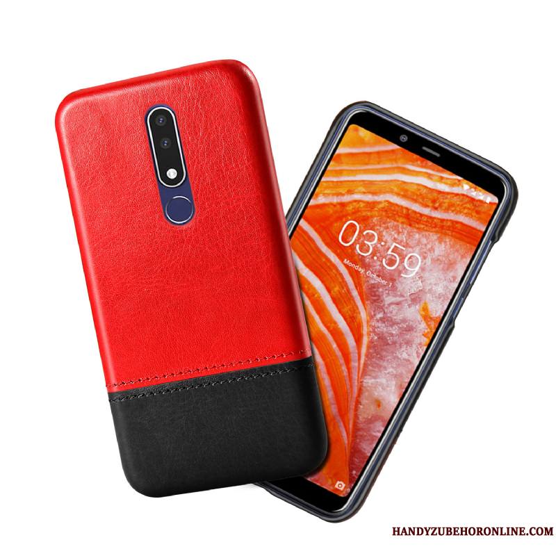 Nokia 3.1 Plus Cuir Incassable Noir Étui Nouveau Coque De Téléphone Protection