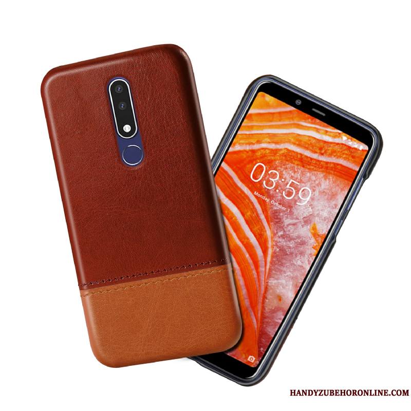 Nokia 3.1 Plus Cuir Incassable Noir Étui Nouveau Coque De Téléphone Protection