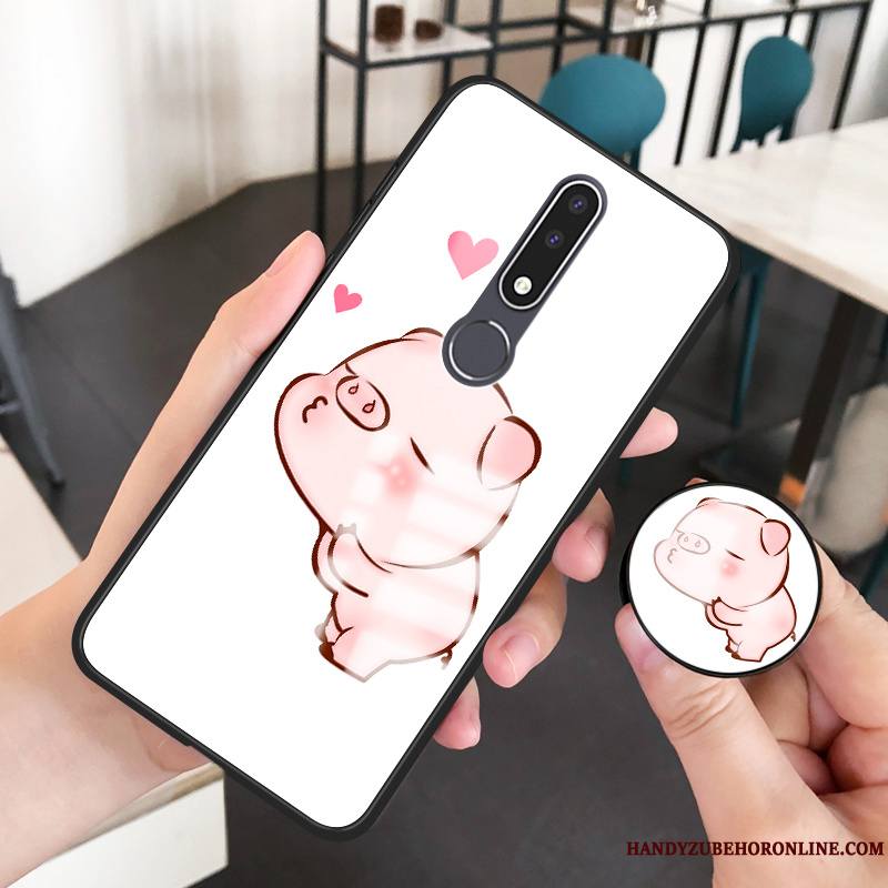 Nokia 3.1 Plus Incassable Nouveau Fluide Doux Coque Étui Verre Personnalité