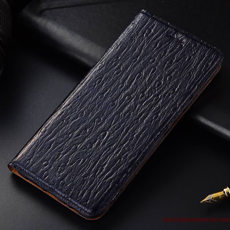 Nokia 3.1 Plus Incassable Protection Modèle Fleurie Coque De Téléphone Housse Oiseau Cuir Véritable