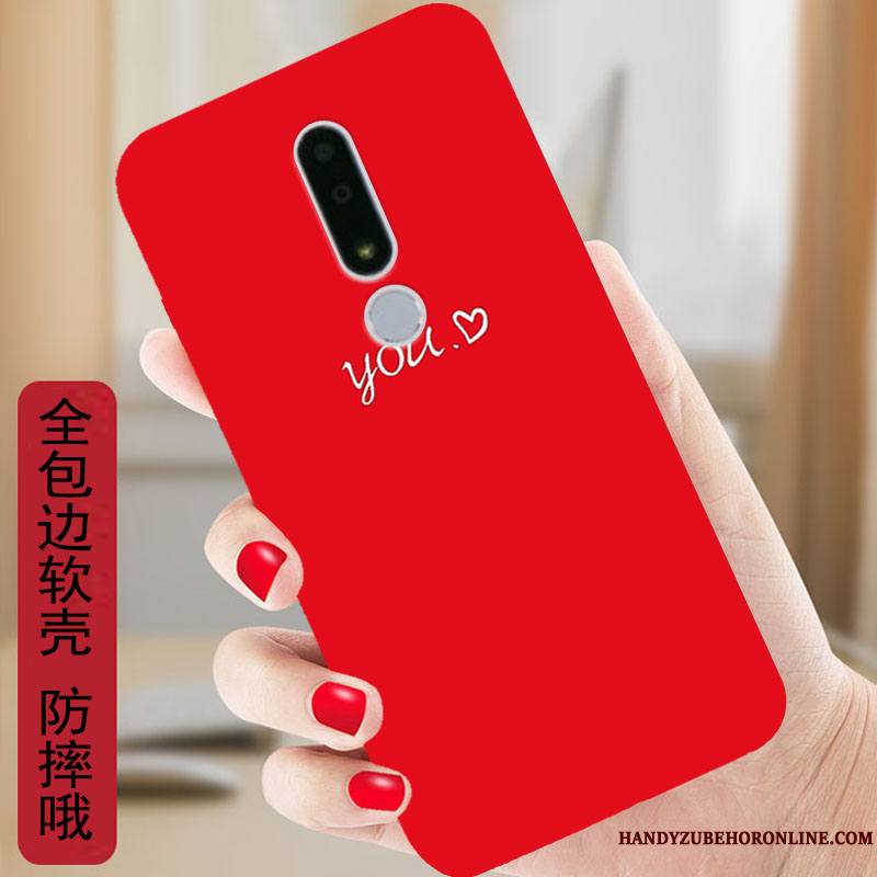 Nokia 3.1 Plus Protection Incassable Coque Étui Fluide Doux Rose De Téléphone